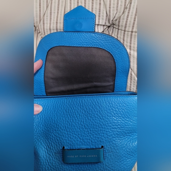 Marc by Marc Jacobs Vibrant Aquamarine Half Pipe Annabel Crossbody Shoulder Bag - Picture 6 of 16